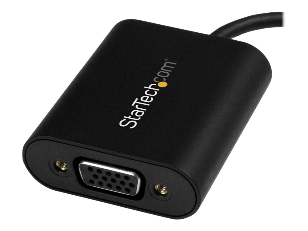 StarTech.com USB-C to VGA Adapter - 1920x1200 - USB C Adapter - USB Type C to VGA Monitor / Projector Adapter (CDP2VGASA) - Ekstern videoadapter - USB-C - D-Sub