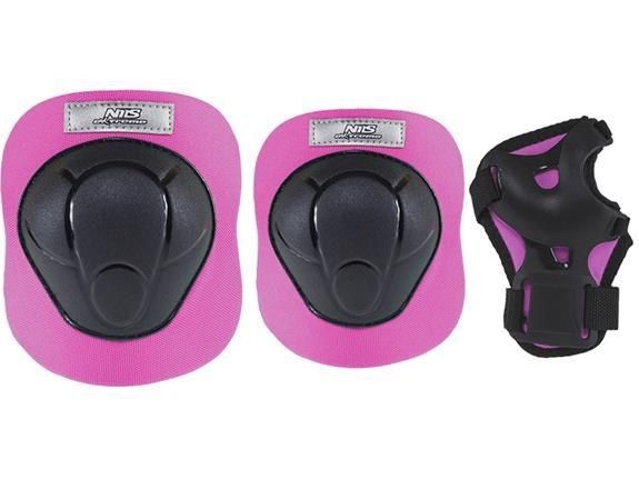 Nils Extreme H210 svart/rosa storlek XS skyddssats (16-60-021) | Sport & Träning - Säkerhetsutrustning - Arm och benskydd | GameStuff
