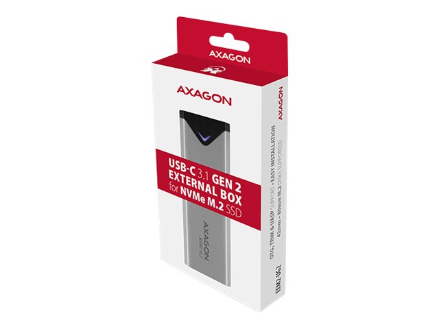 Axagon Eem2-Ug2 Speicherlaufwerksgehäuse M.2 Ssd-Gehäuse Schwarz - Grau (Eem2-Ug2)