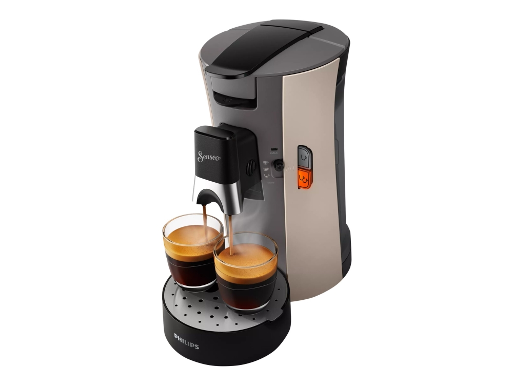 Philips Senseo Select CSA240 - Kaffemaskin - 1 bar - nougat and cashmere gray