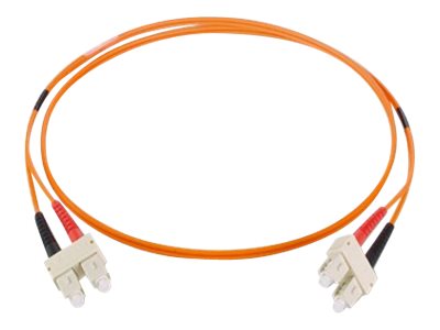 Black Box - Patchkabel - Lc Multimodus (Han) Til Sc Multimodus (Han) - 2 M. - Fiberoptik - 62,5 / 125 My - Om1