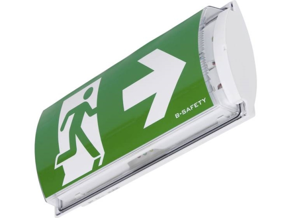 B-Safety Br561030 Led Nødbelysning Til Flugtveje Vægmontering Udgang, Flugtvej, Højre, Venstre