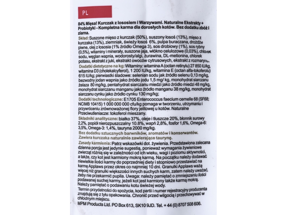 Applaws 5060122491648, Adult, Jede Rasse, Huhn, Lachs, 7,5 Kg
