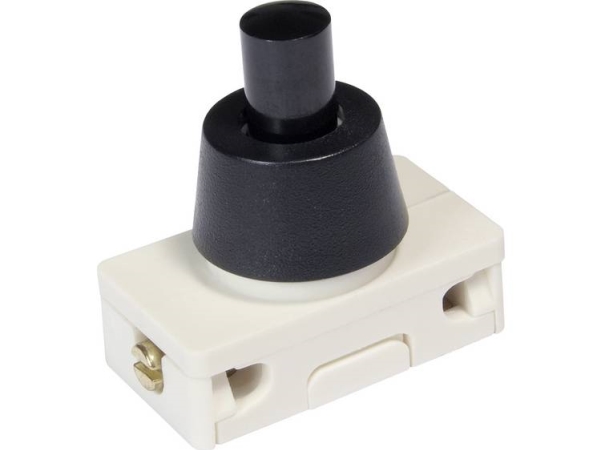 Interbär Inter Bär Druckschalter 250 V/Ac 2 A 1 X Aus/Ein Klikkende (L X B) 25 Mm X 14 Mm 1 Stk