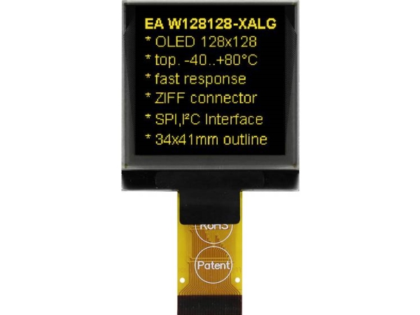 Display Visions Oled-Display (B X H X T) 33.8 X 36.5 X 2.05 Mm