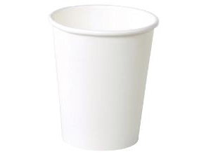Kaffeebecher Papier Ø80 X H90 Mm 25 Cl 8 Oz Einwandig Weiß, 50 Stk.