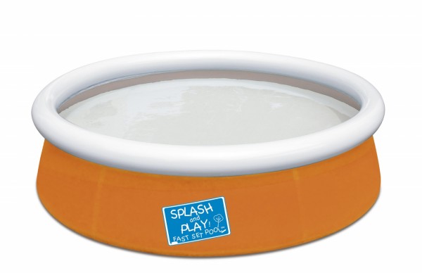 Bestway Fast Set 57241, 477 L, Oppustelig Pool, Blå, Grøn, Orange, 1,93 Kg
