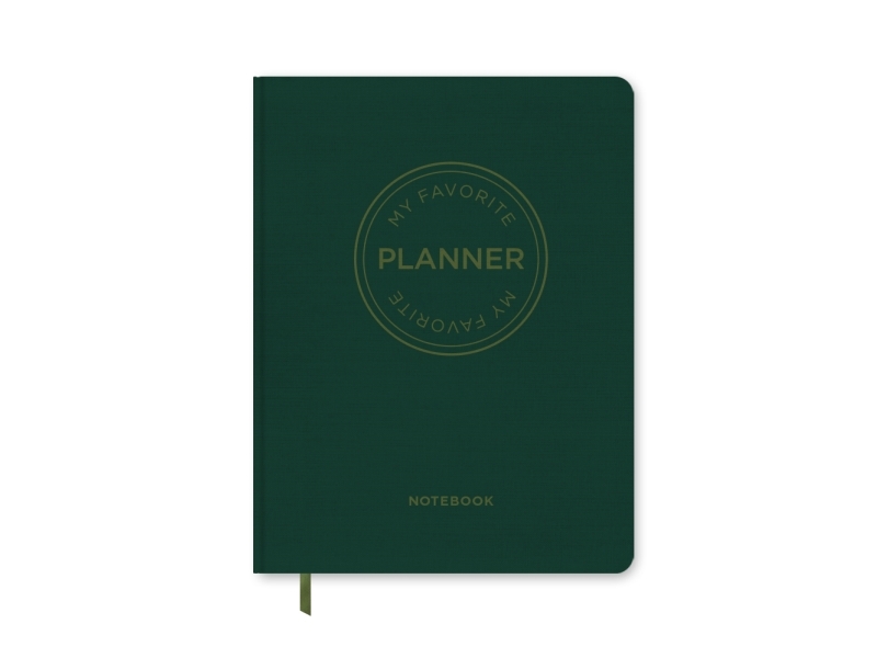 MY FAVORITE PLANNER Notebook / Forest Green | Forlaget Aronsen