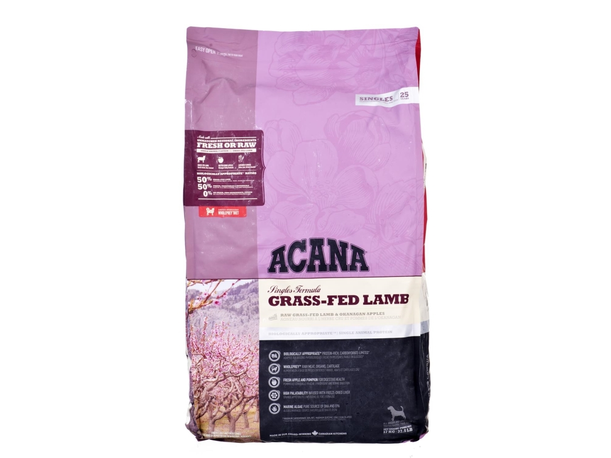 Acana Singles Grasgefüttertes Lamm - Trockenfutter Für Hunde - 17 Kg