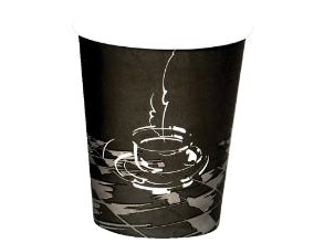 Kaffebæger Pap 25 cl 8 oz Ø80 mm Coffee Cup - (50 stk.)