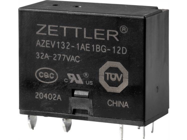 Zettler Electronics Azev132-1Ae1bg-12D Leistungsrelais 12 V/Dc 32 A 1 X Sluttekontakt 1 Stk