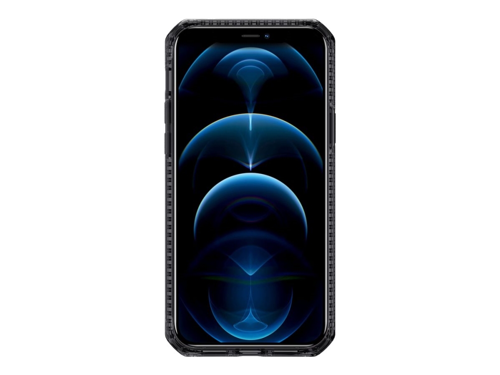 ITSKINS HYBRID CLEAR cover for iPhone 12 Pro Max®. Black and transparent