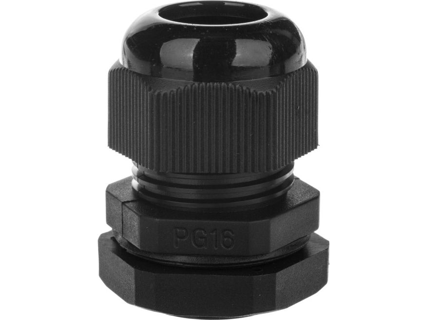 Ergom Polyamide Cable Gland Pg16 Ip68 Dp 16/H Bk Black E03dk-01030300401