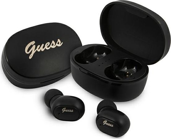 Guess Bluetooth-Kopfhörer Gutwst30bk Tws + Dockingstation Schwarz/Schwarz