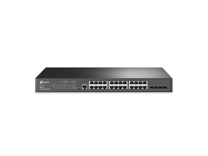 Tp-Link Jetstream 24-Port Gigabit L2 Managed Switch Mit 4 Sfp-Slots, Managed, L2/L3, Gigabit Ethernet (10/100/1000), Rack-Einbau, 1U