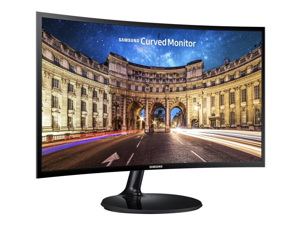 Samsung C24F390FHR - LED-skærm - kurvet - 24 (23.5 synlig) - 1920 x 1080 Full HD (1080p) @ 60 Hz - VA - 250 cd/m² - 3000:1 - 4 ms - HDMI, VGA - Sort