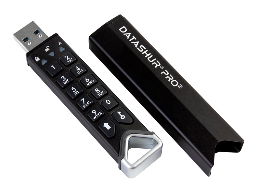Istorage Datashur Pro2, 8 Gb, Usb Typ-A, 3.2 Gen 1 (3.1 Gen 1), 168 Mb/S, Schutzhülle, Schwarz
