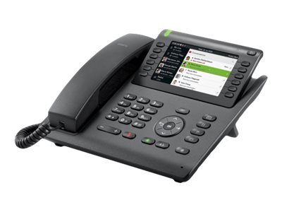Unify OpenScape Desk Phone CP700 - VoIP-telefon - med Bluetooth interface - 3-vejs opkaldskapacitet - SIP - sort