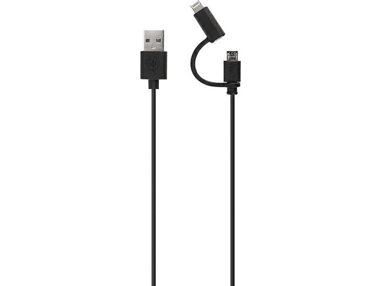 Xqisit Microusb - Lightning Usb Kabel 1.8 M Schwarz
