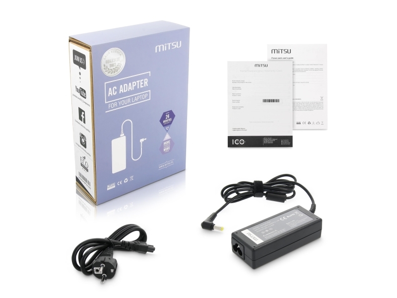 Power Supply 19v 3.42a (5.5x1.7) - Acer, Packard Bell