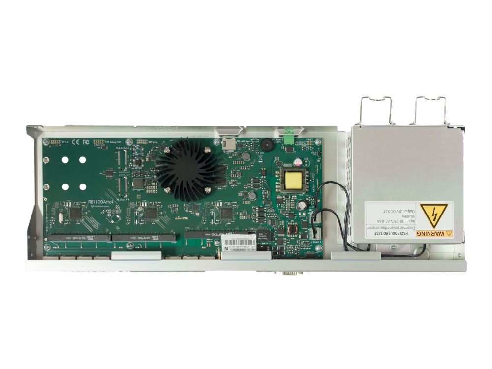 MikroTik RouterBOARD RB1100AHx4 - Router 13-port switch - 1GbE - monterbar på stativ