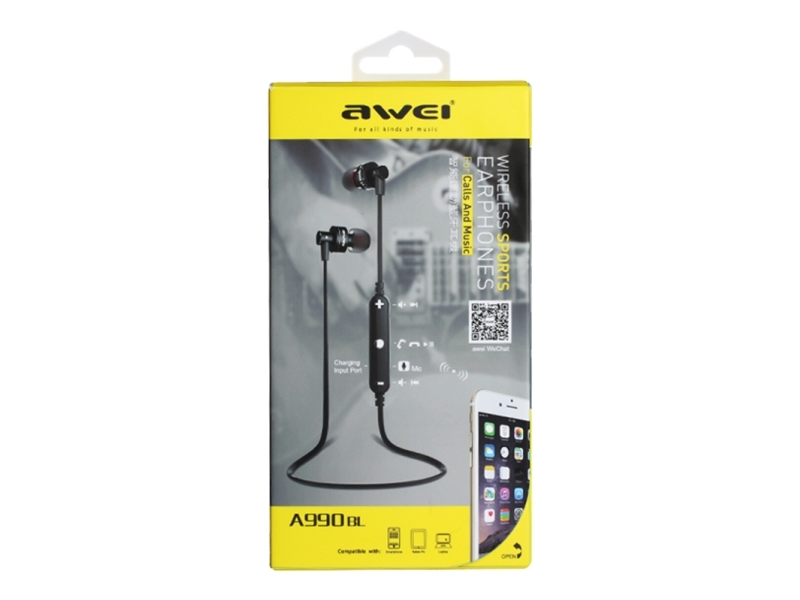 Awei Bluetooth In-Ear Hovedtelefoner Med Mikrofon - 2002259