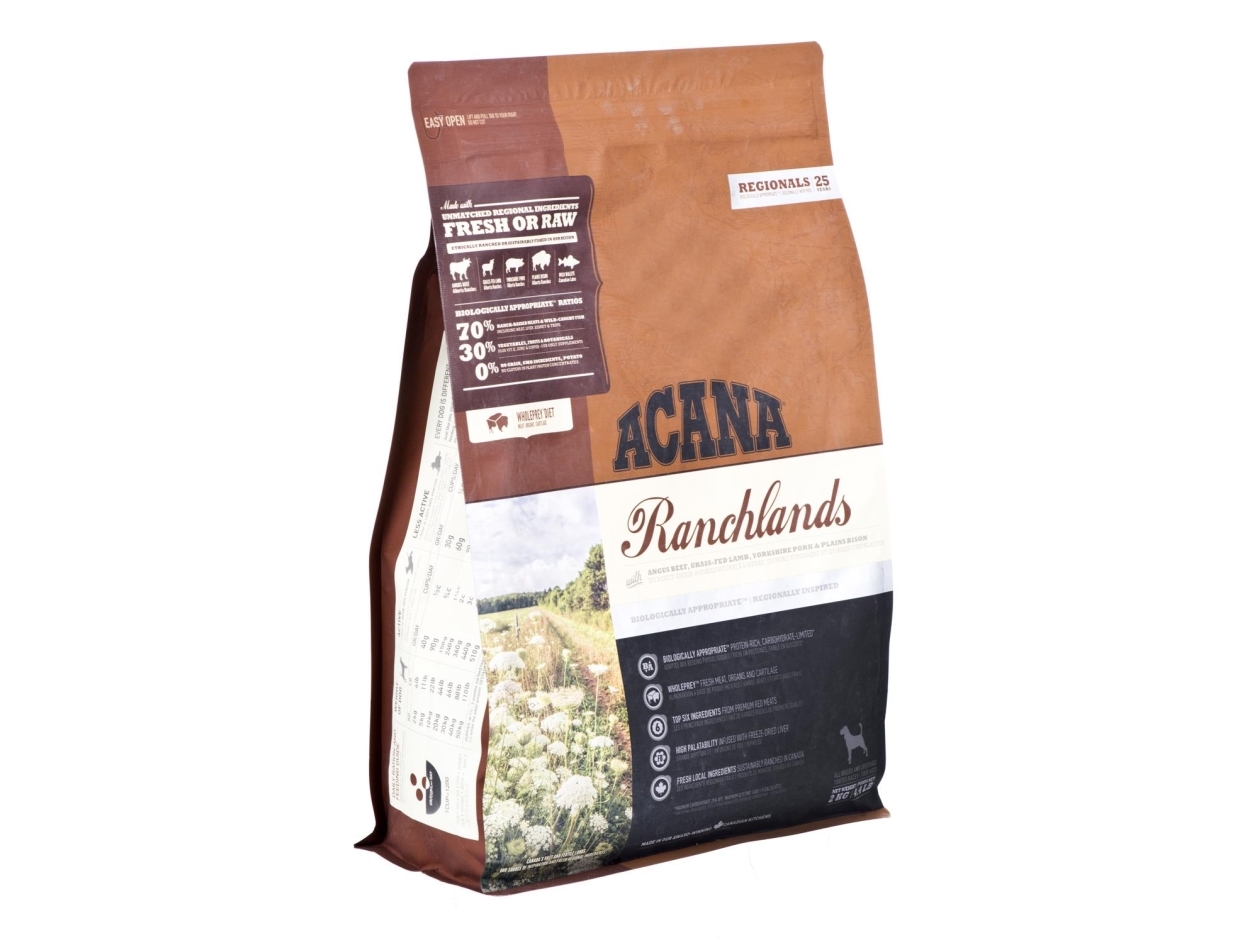 Acana Highest Protein Ranchlands Dog - Trockenfutter Für Hunde - 2 Kg