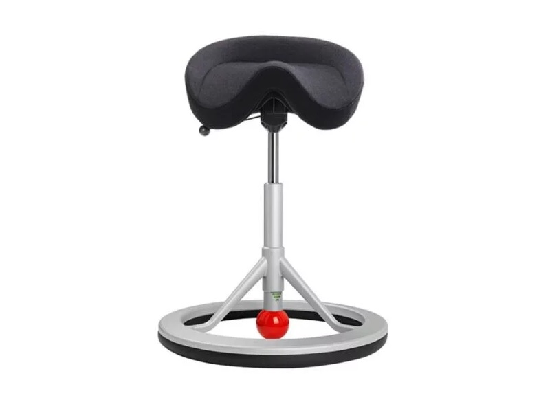 BackApp Smart Nordic Wool, sort med alugråt understel | Möbler - Stolar & Stolmattor - Kontorsstolar | GameStuff