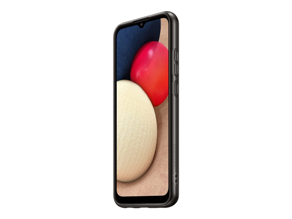 Samsung Ef Qa026 Baksidesskydd För Mobiltelefon Termoplastisk Polyuretan Tpu Svart För Galaxy A02s