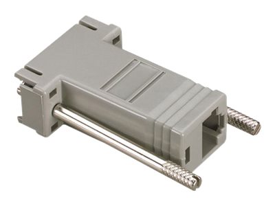 Black Box Colored Modular Adapter - Seriel Rs-232 Adapter - Db-9 (Han) Til Rj-45 (Hun) - Grå
