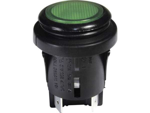Interbär Inter Bär Druckschalter 250 V/Ac 16 A 2 X Aus/(On) Tastende Ip65 1 Stk