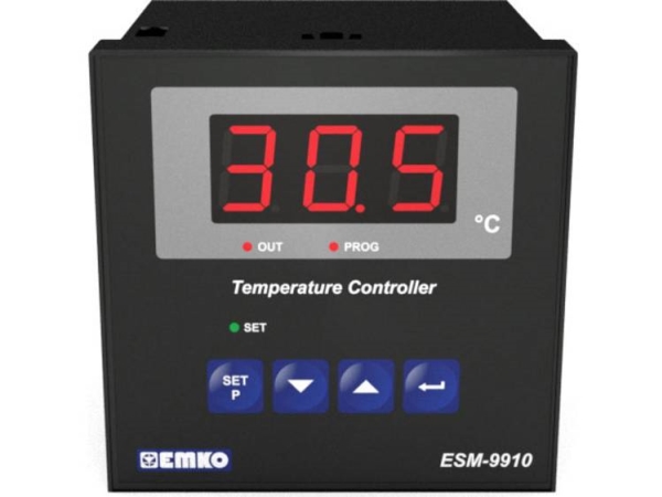 Emko Esm-9910.2.05.0.1/01.00/2.0.0.0 2-Punkts-Regulering Temperaturregulator J 0 Til 800 °C Relæ 7 A (L X B X H) 96 X 96 X 96 Mm