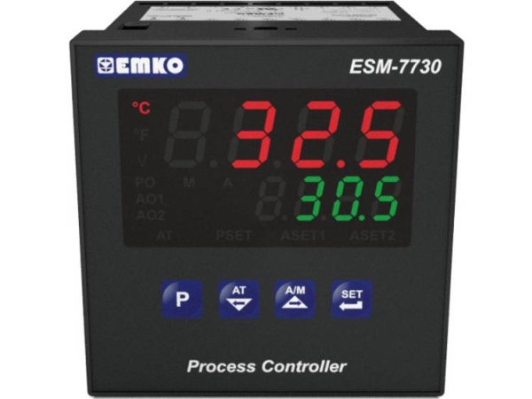 Emko Esm-7730.2.20.0.1/01.02/0.0.0.0 2-Punkt, P, Pi, Pd, Pid Universalregulator Pt100, L, J, K, R, S, T, B, E, N, C -200 Til 1700 °C Relæ 5 A, Ssr (L