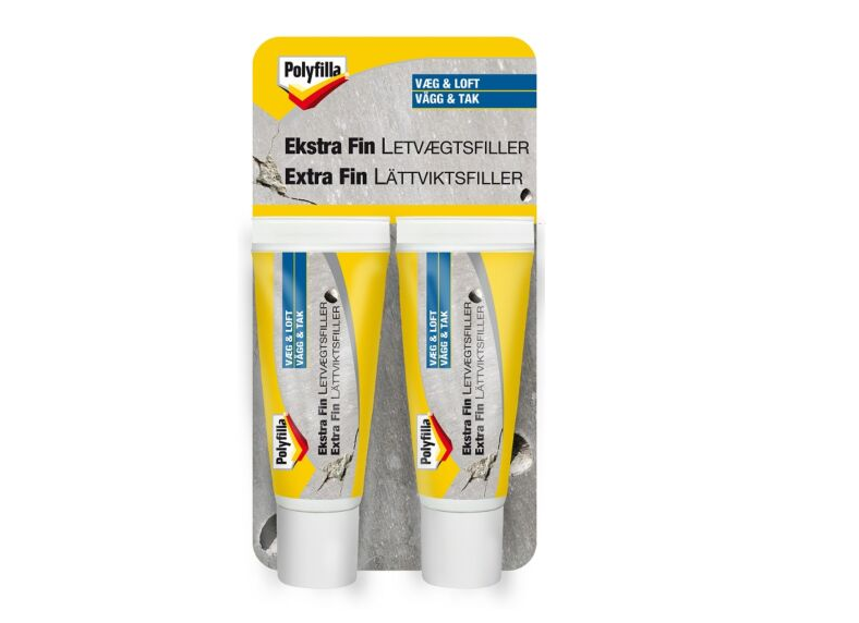 Polyfilla Extra Fine Lightweight Filler - Mini dubbelförpackning - Antal: 2x20 ML | Verktyg & Verkstad - Infästning - Spackel | GameStuff
