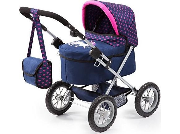 Bayer Puppenwagen Rosa-Grau (13078Aa)