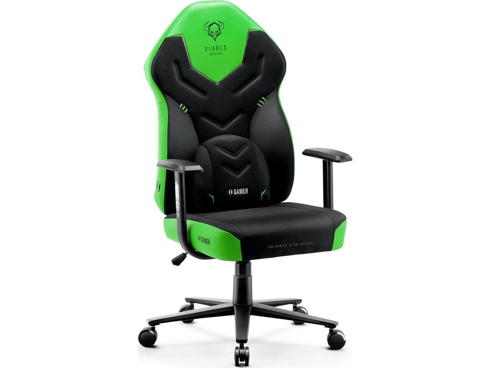 Gaming-Stuhl Diablo X-Gamer, Grün/Schwarz