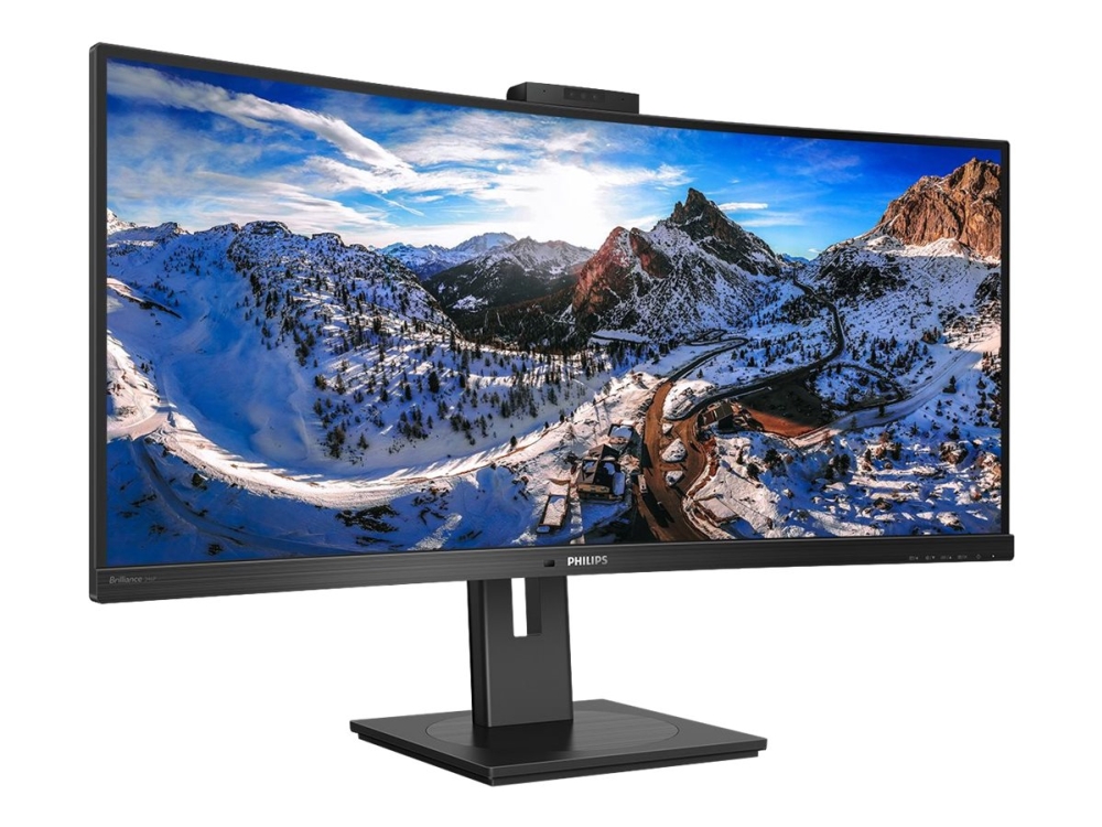 Philips P-Line 346P1crh - Led-Skærm - Kurvet - 34" - 3440 X 1440 Wqhd @ 100 Hz - Va - 500 Cd/M² - 3000:1 - Displayhdr 400 - 4 Ms - Hdmi, Displayport,