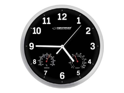 Esperanza LYON - Klocka - kvarts - väggmonterbar - 25 cm | Huset - Säkerhet & Larm - Klockor och väckarklockor | GameStuff