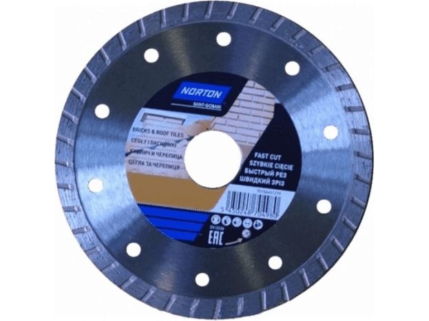 Norton Clipper Diamantklinge 115X22,2 Mm Kontinuerlig Turbo Til Mursten (70184601278)