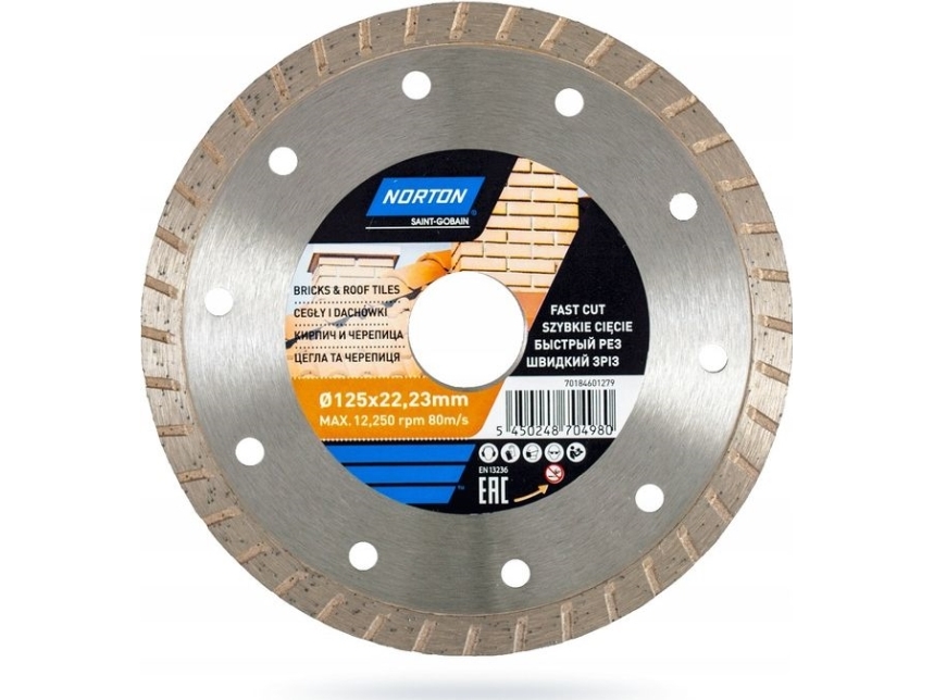 Norton Diamantskive Til Mursten & Fliser 125Mm