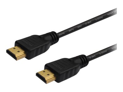 Savio Cl-95 - Hdmi-Kabel Med Ethernet - Hdmi Han Til Hdmi Han - 1.5 M - Sort - 4K Support