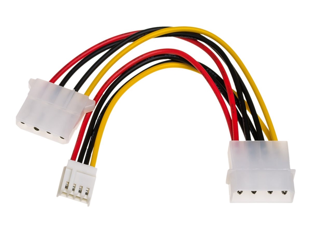 Akyga - Strømforsyningsadapter - 4-Pin Intern Strøm (Hun) Til 4-Pin Intern Strøm, 4-Pin Mini-Strømforsyningsforbinder - 15 Cm