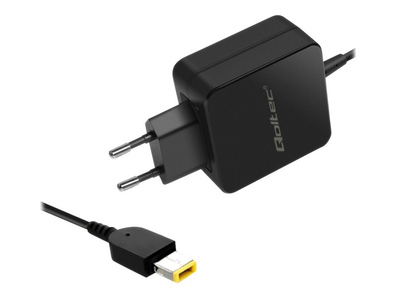 Qoltec - Strømforsyningsadapter - Ac 220-240 V - 65 Watt - Sort
