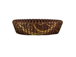 Tortenkapsel Nr 12 Ø70x20 Mm Braun/Gold,4 Pk X 500 Pcs/Krt