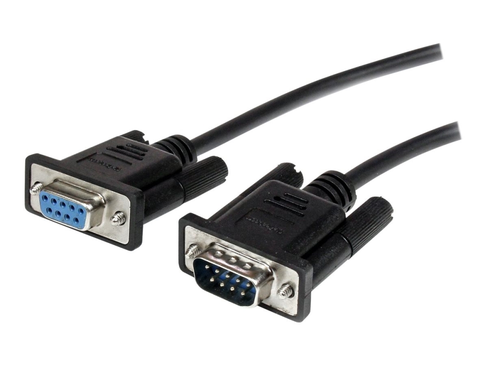 StarTech.com 1m Black Straight Through DB9 RS232 Serial Cable - M/F (MXT1001MBK) - Seriell förlängningskabel - DB-9 (hane) till DB-9 (hona) - 1 m - svart - för P/N: 1P3FPC-USB-SERIAL, ICUSB2321F, ICUSB2324, ICUSB2324I, ICUSB232IS, ICUSB232V2 | EL Artiklar - Kablar och ledningar - Telekommunikationsutrustning | GameStuff