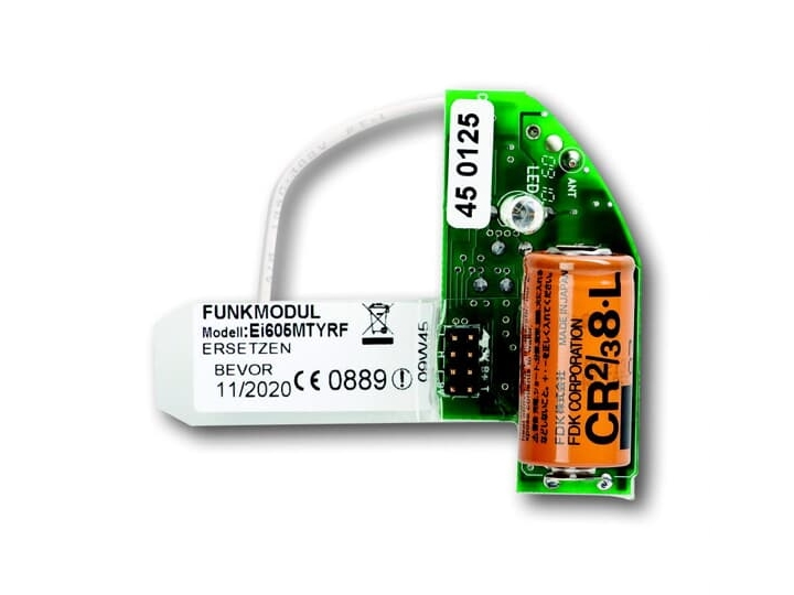 ABB 6828, Transmitter / receiver heater assembly, Røgalarm, Busch-Smoke alarm detector RF, Lithium, 1 stk, 56 mm