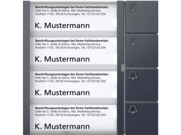 Siedle 210005000-00 Türsprechanlagen-Zubehör Funktionsmodul Anthrazit