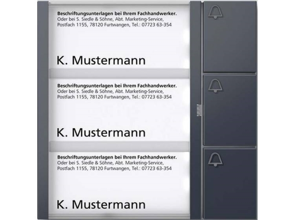 Bus-Tasten-Modul Anthrazitgrau Btm 650-03 Ag (210004909-00)