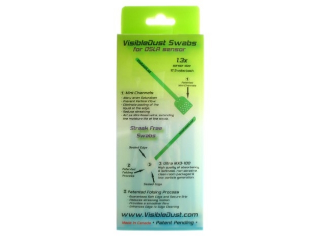 Visibledust Mxd Swabs, Udstyrsrensning Pude, Digitalt Kamera, Grøn, 12 Stk