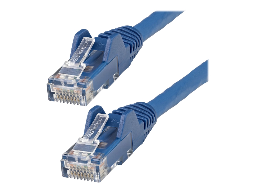 Startech.Com 50Cm Lszh Cat6 Ethernet Kabel, 10 Gigabit Snagless Rj45 100W Poe Netzwerk Patchkabel Mit Zugentlastung, Cat 6 10Gbe Utp, Blau, Einzeln G
